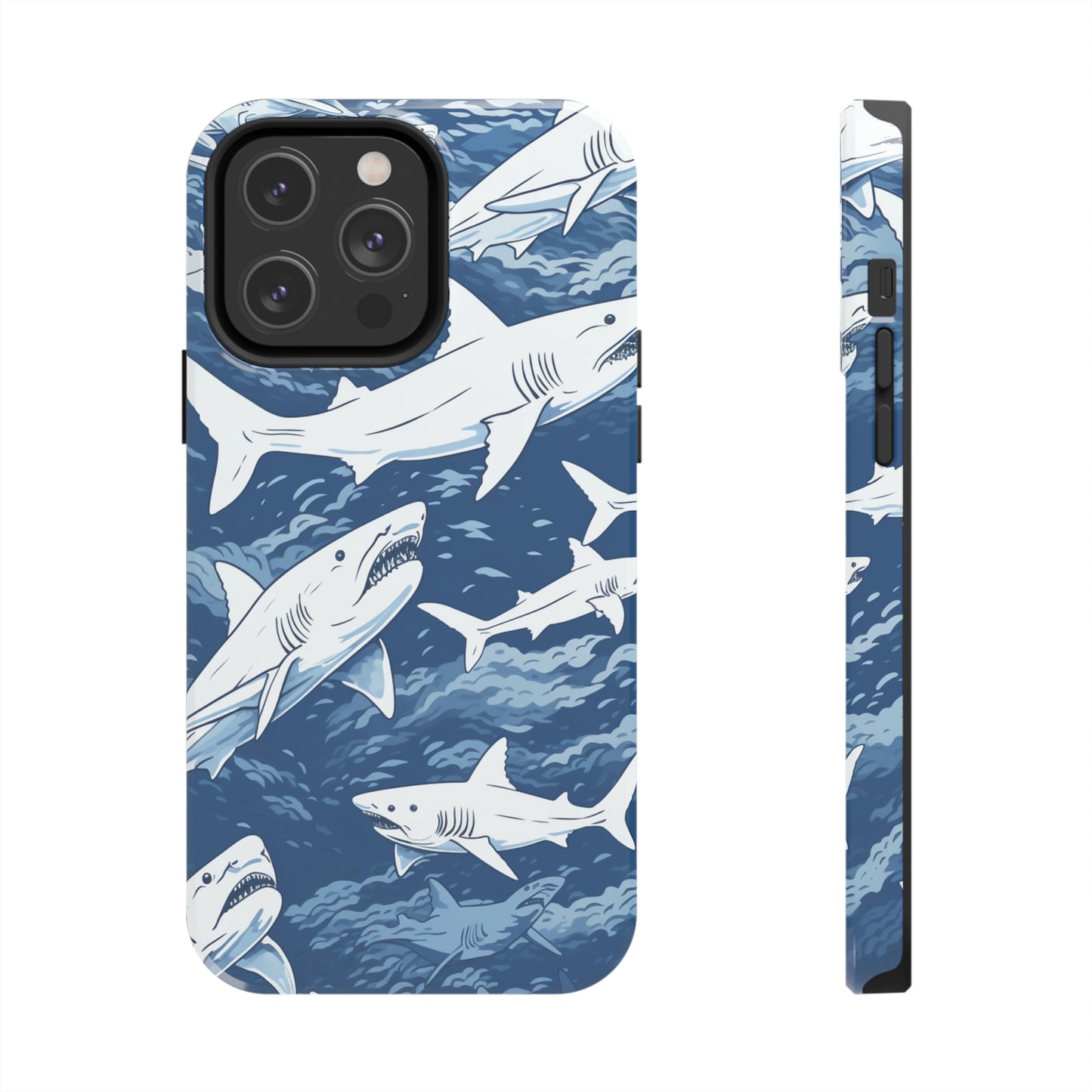 Shark Design: Dive into the Depths with an Aquatic Adventure iPhone Case