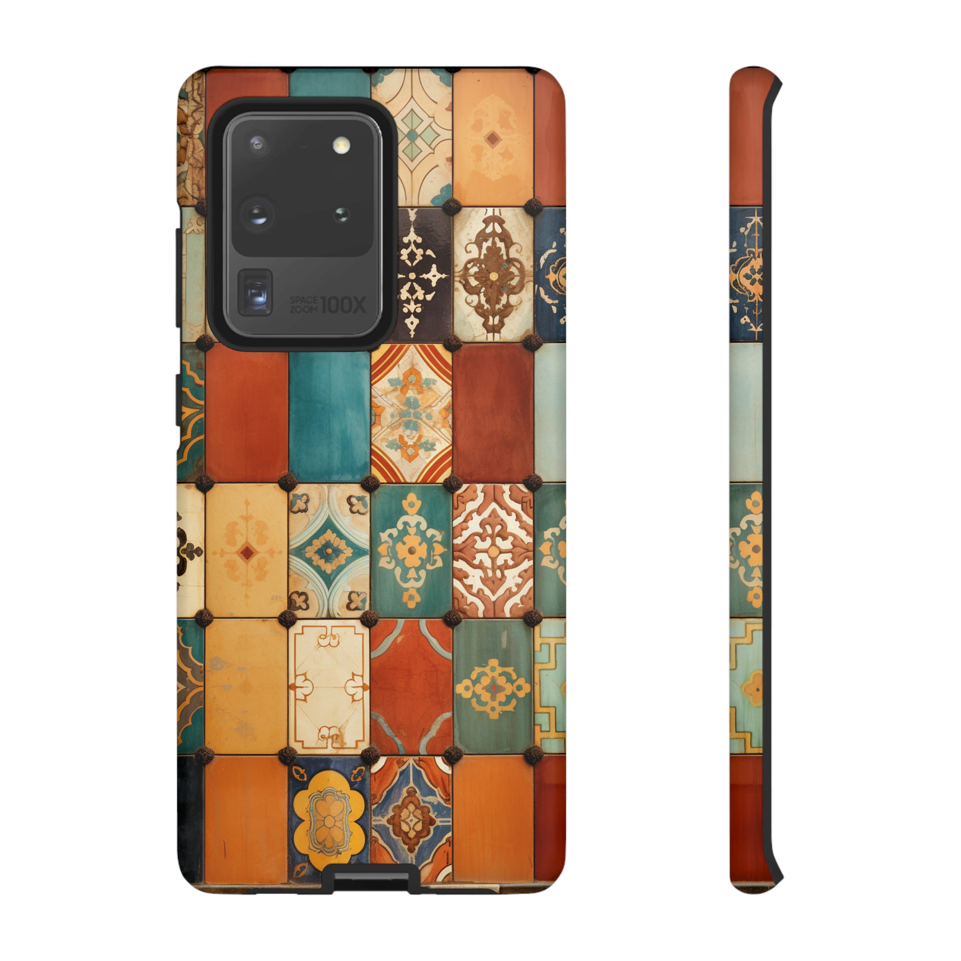 Tile art cover with Mexican culture flair for iPhone 12