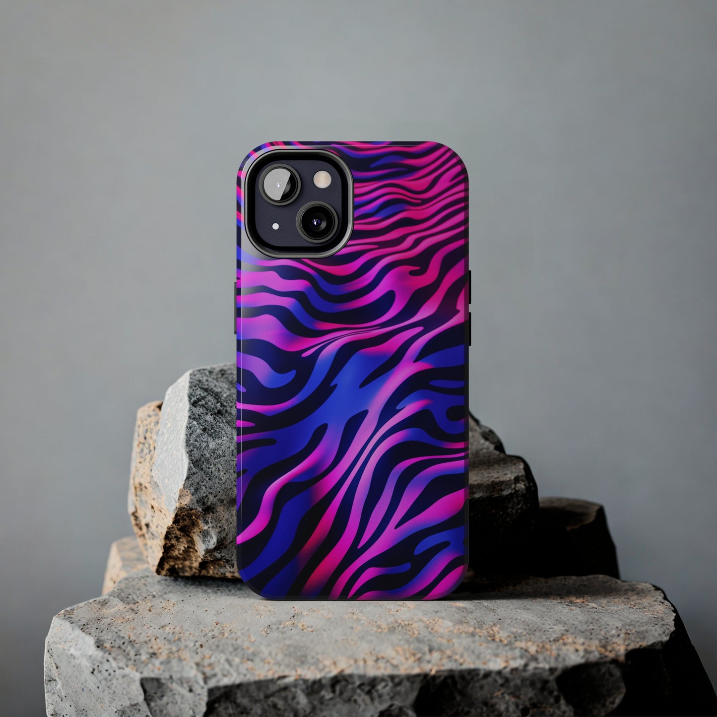 Wild Illusion: Trippy Tiger Stripes Mystique | Dynamic iPhone Case