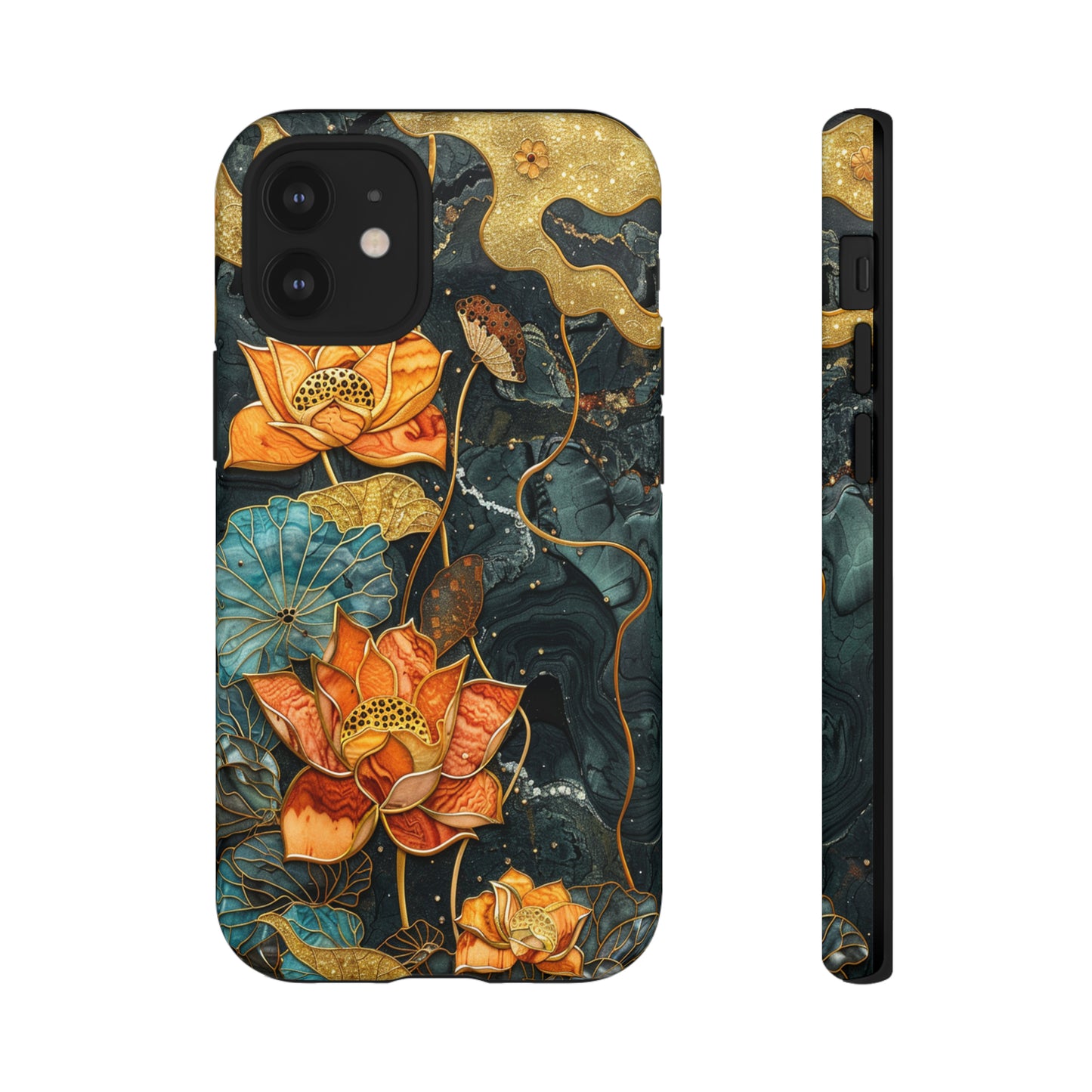 Chiyogami Floral Scroll Work Phone Case