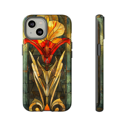 Art Deco Stained Glass floral Phone Case