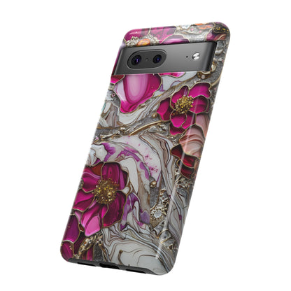 Stained Glass Magenta Floral Paisley Explosion Phone Case