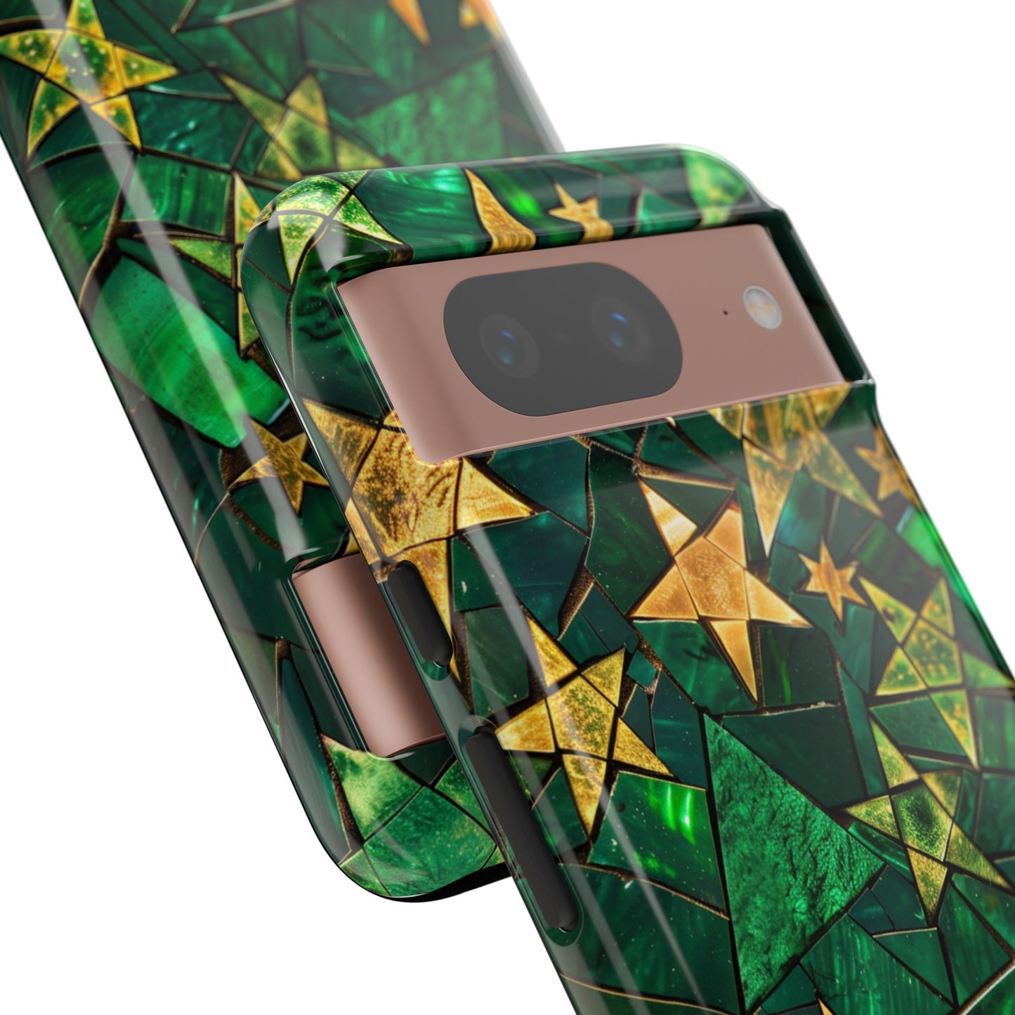 Green Celestial Stained Glass Mosaic Phone Case