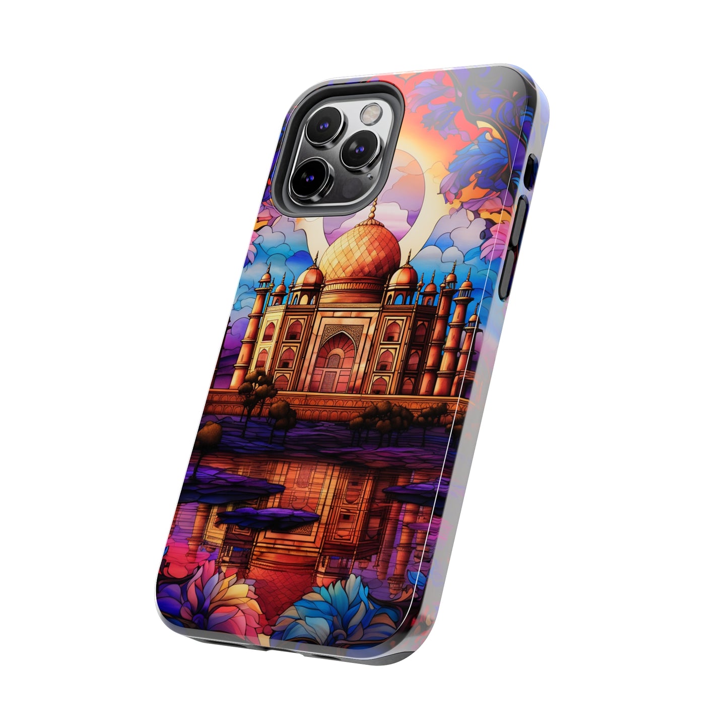 Taj Mahal Silhouette iPhone Case | Royal Elegance for Models 11 through 14 Pro Max