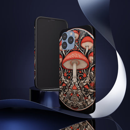 Mystical Mushroom Mandala Tough iPhone Case | Psychedelic Phone Cover