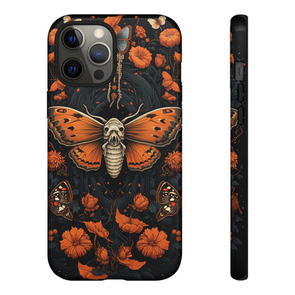 Eerie Elegance Halloween Goth Moth Phone Cover