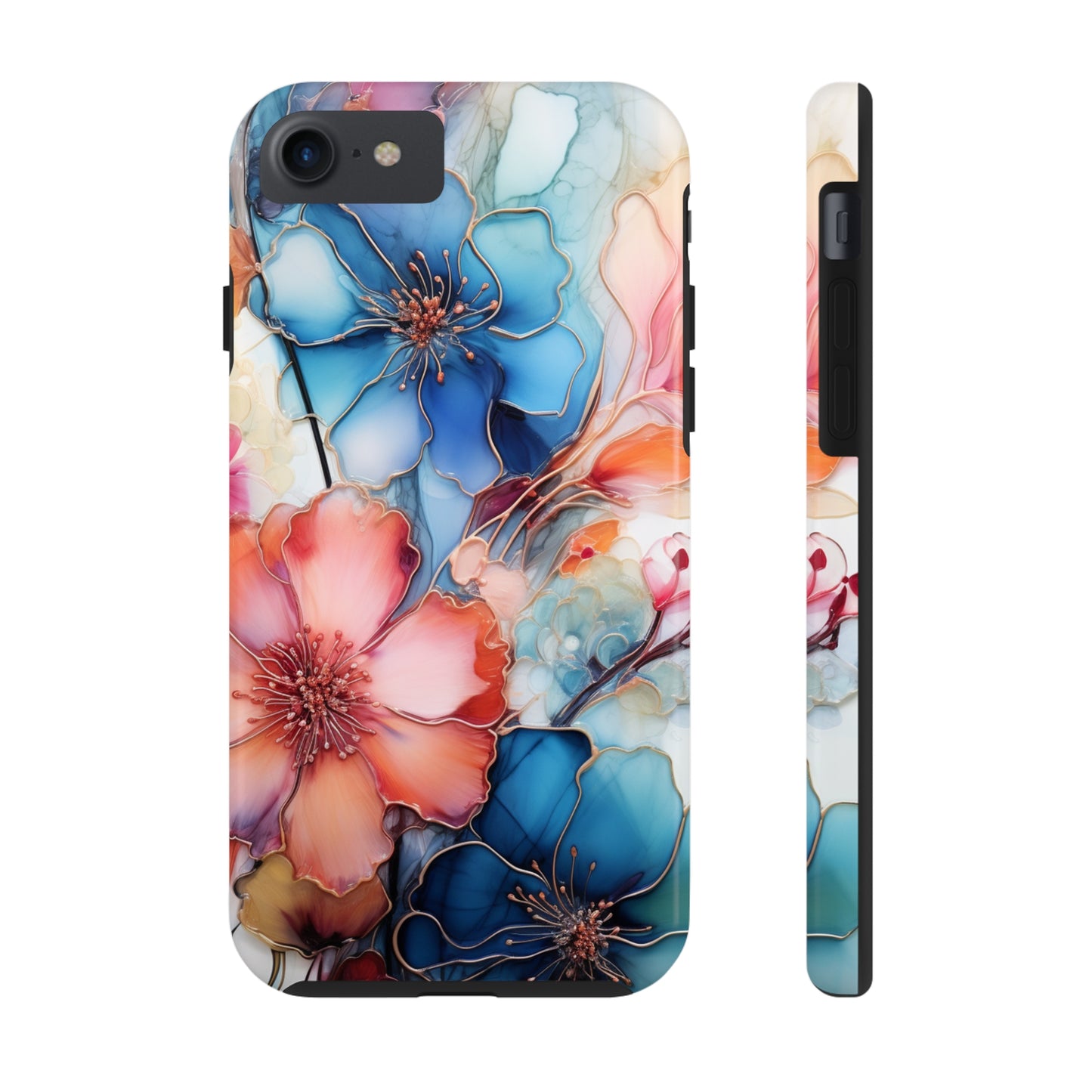 Marbled Watercolor iPhone Case | Embrace the Mesmerizing Multicolor Art