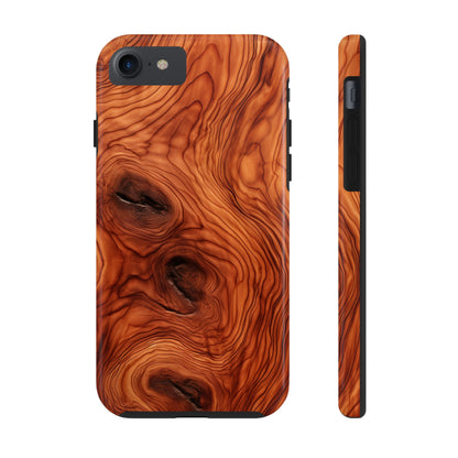 Elegant Timber: Faux Oak Wood Pattern | Dazzling Nature-Inspired iPhone Case