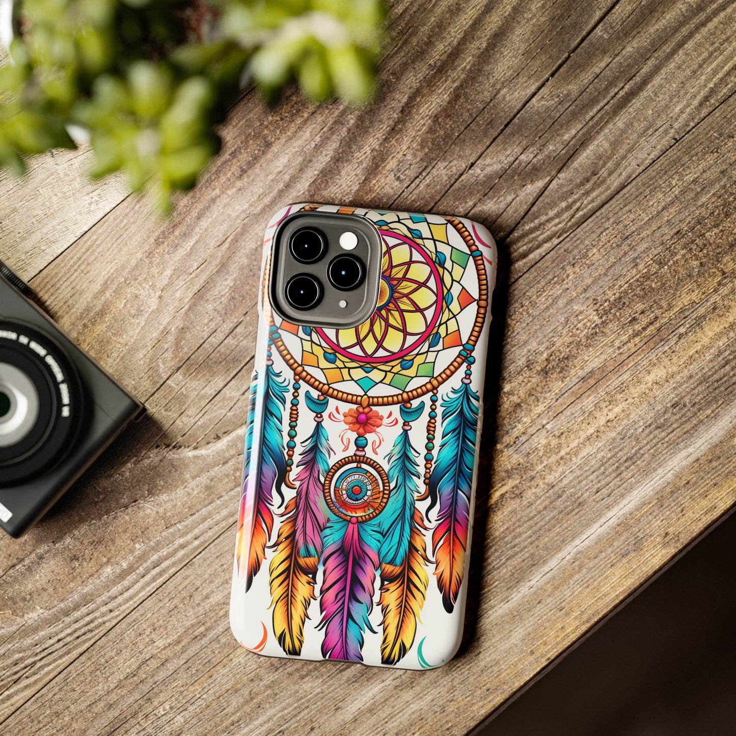 Psychedelic Native American Dreamcatcher iPhone Case | Fusion of Art and Cultural Heritage