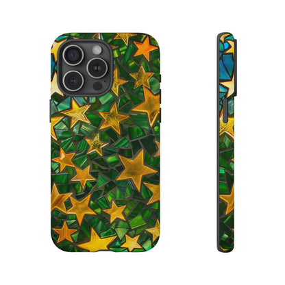 Green Celestial Stained Glass Mosaic Phone Case