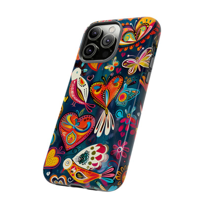 Bright Colorful Mexican Style Mural Painting Phone Case