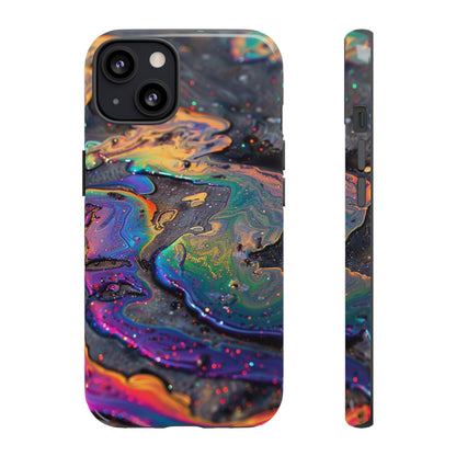 Opalescent Marbled Holographic Print Phone Case