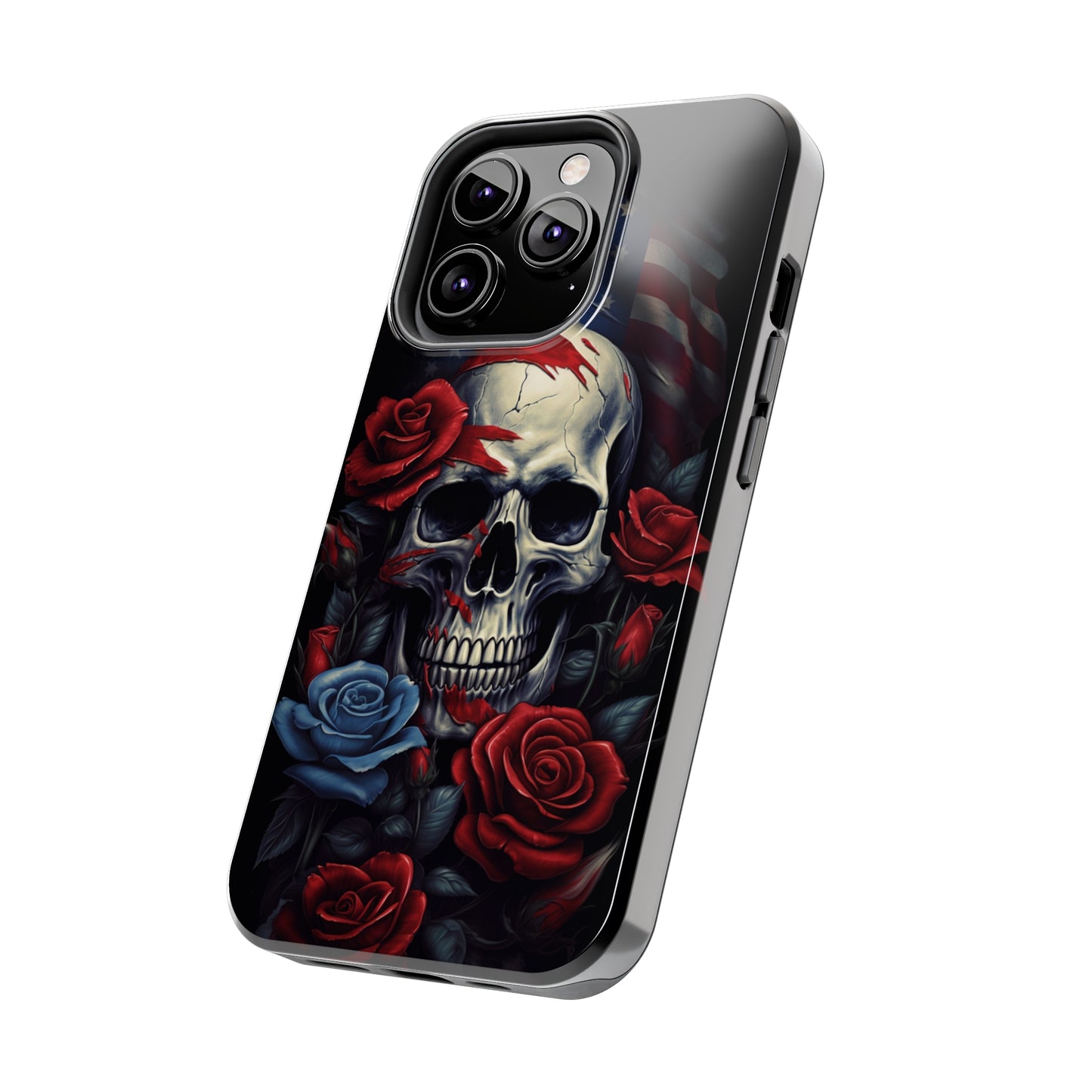 Skull USA Flag iPhone Case | Patriotic Edge with Stylish Protection