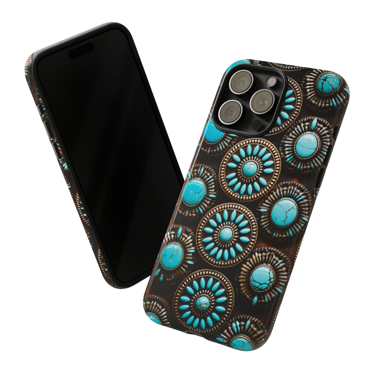 Vintage Navajo Native American Turquoise Concho Phone Case