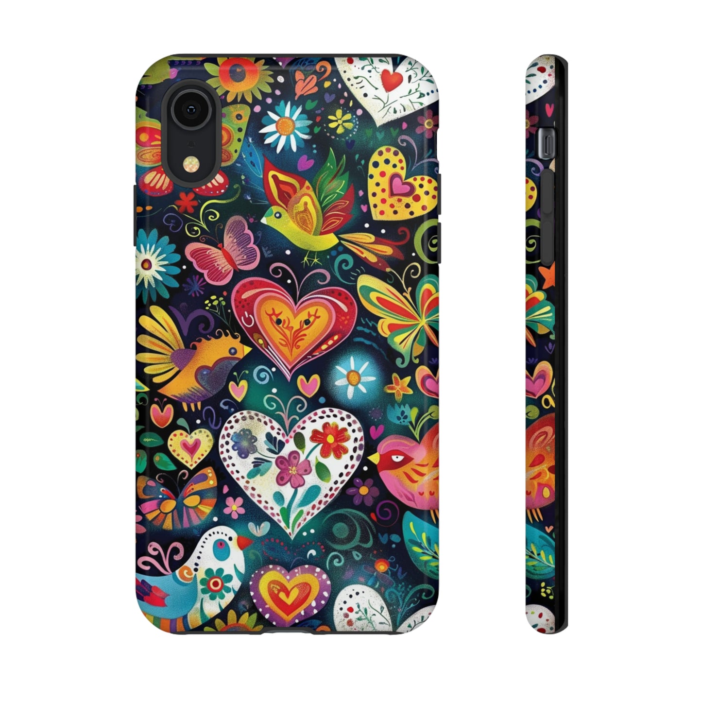 Floral Butterfly Magic Hearts Phone Case