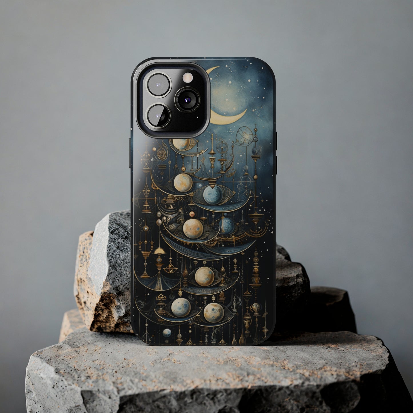 Esoteric Art Nouveau Moon Phases iPhone Case | Embrace the Mystical Beauty of Lunar Transitions