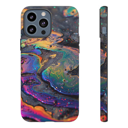 Opalescent Marbled Holographic Print Phone Case