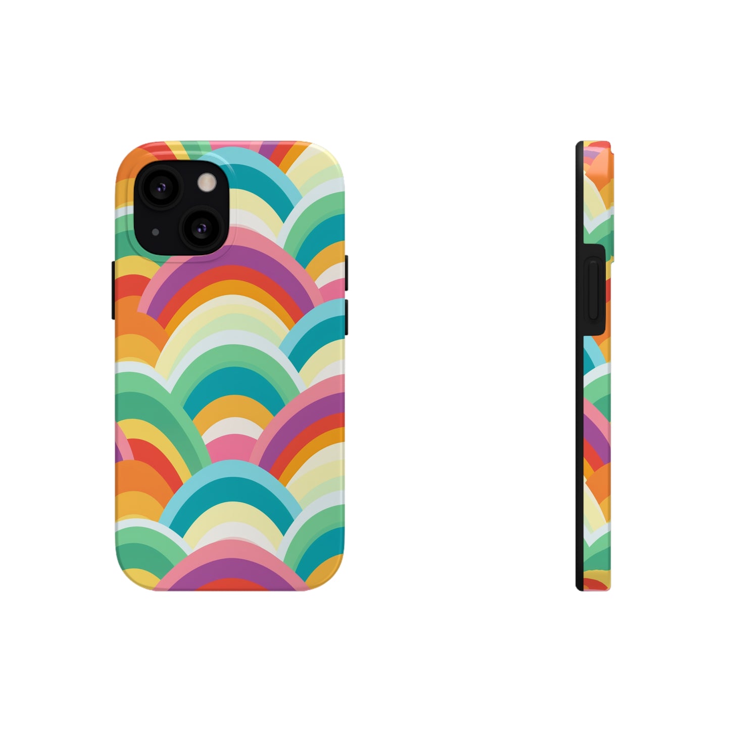 Rainbow Tough iPhone Case | Embrace Vibrant Style and Reliable Protection