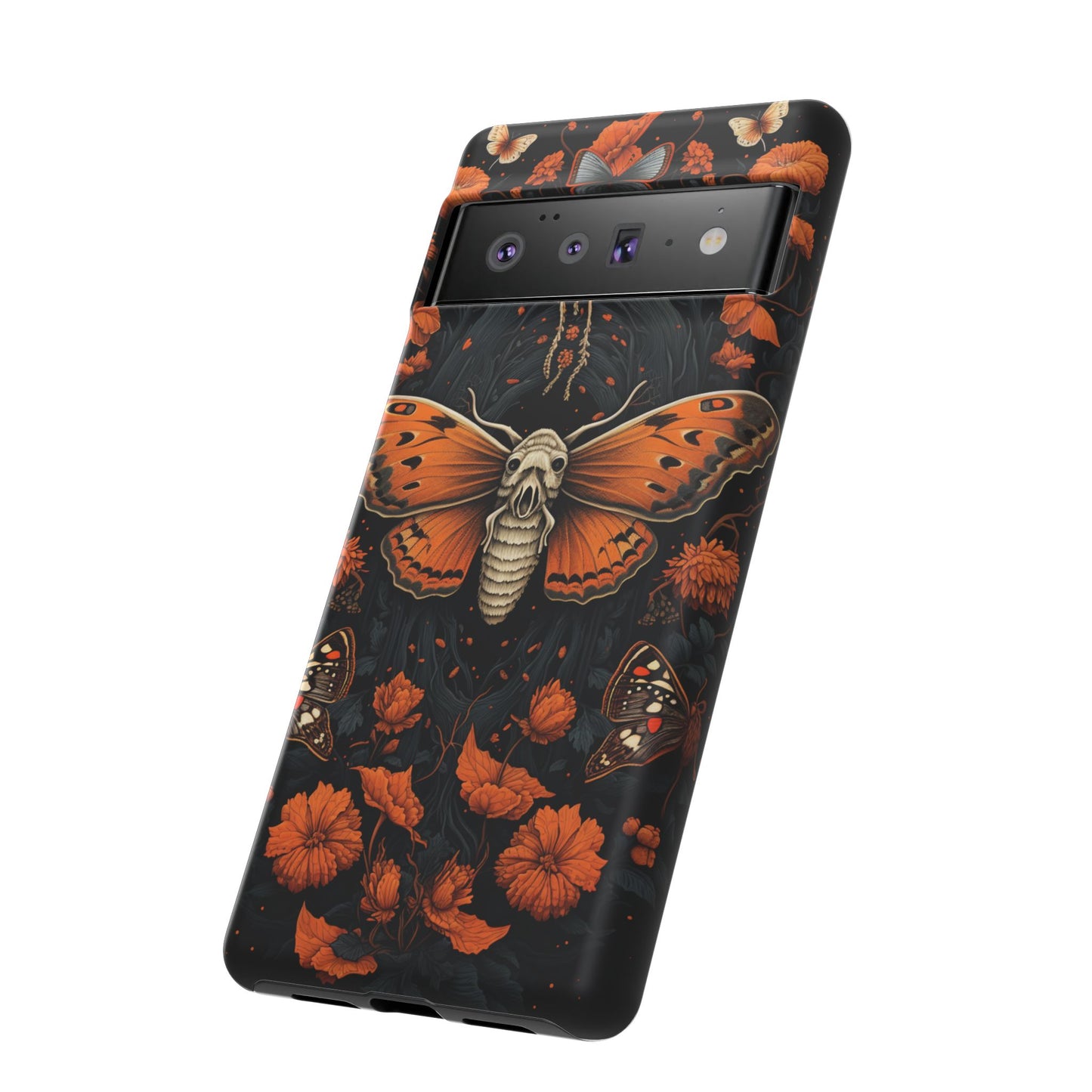 Eerie Elegance Halloween Goth Moth Phone Cover