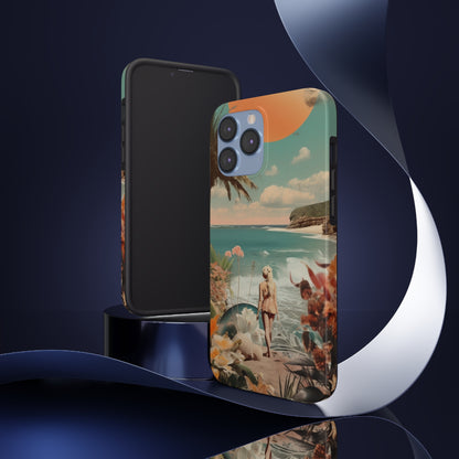 A Day at the Beach iPhone Tough Case | Embrace the Serenity of Coastal Living with Reliable Protection