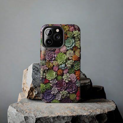 Succulent Desert Cactus Floral iPhone Case | Embrace the Beauty of Arid Elegance