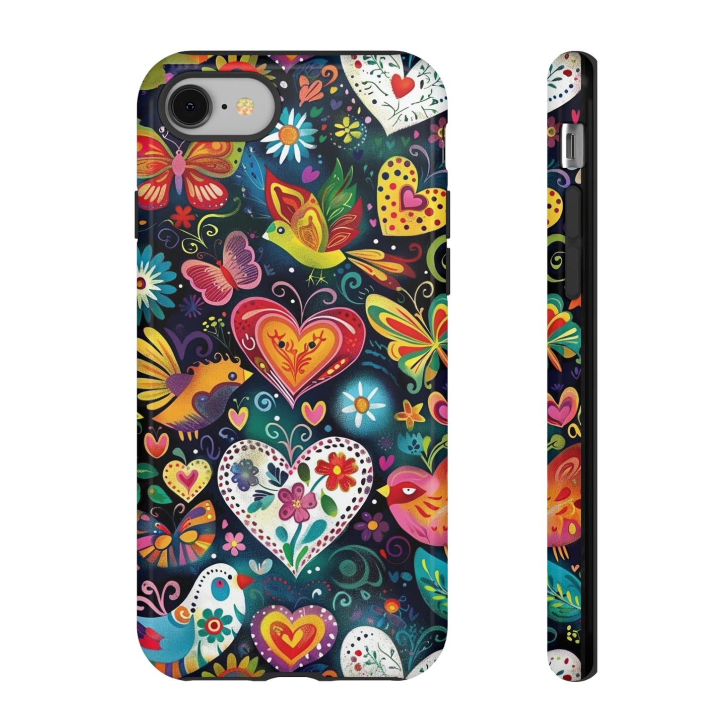 Floral Butterfly Magic Hearts Phone Case