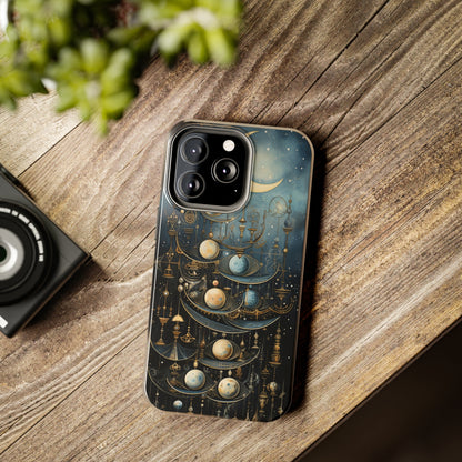 Esoteric Art Nouveau Moon Phases iPhone Case | Embrace the Mystical Beauty of Lunar Transitions