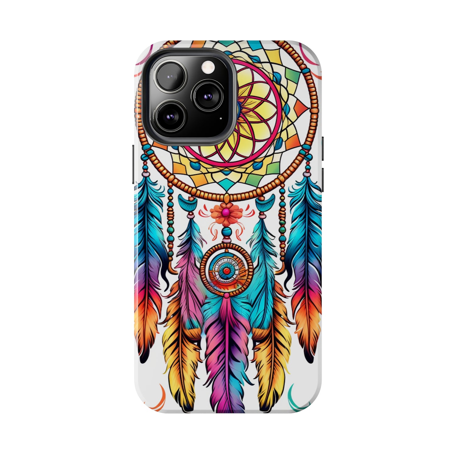 Psychedelic Native American Dreamcatcher iPhone Case | Fusion of Art and Cultural Heritage