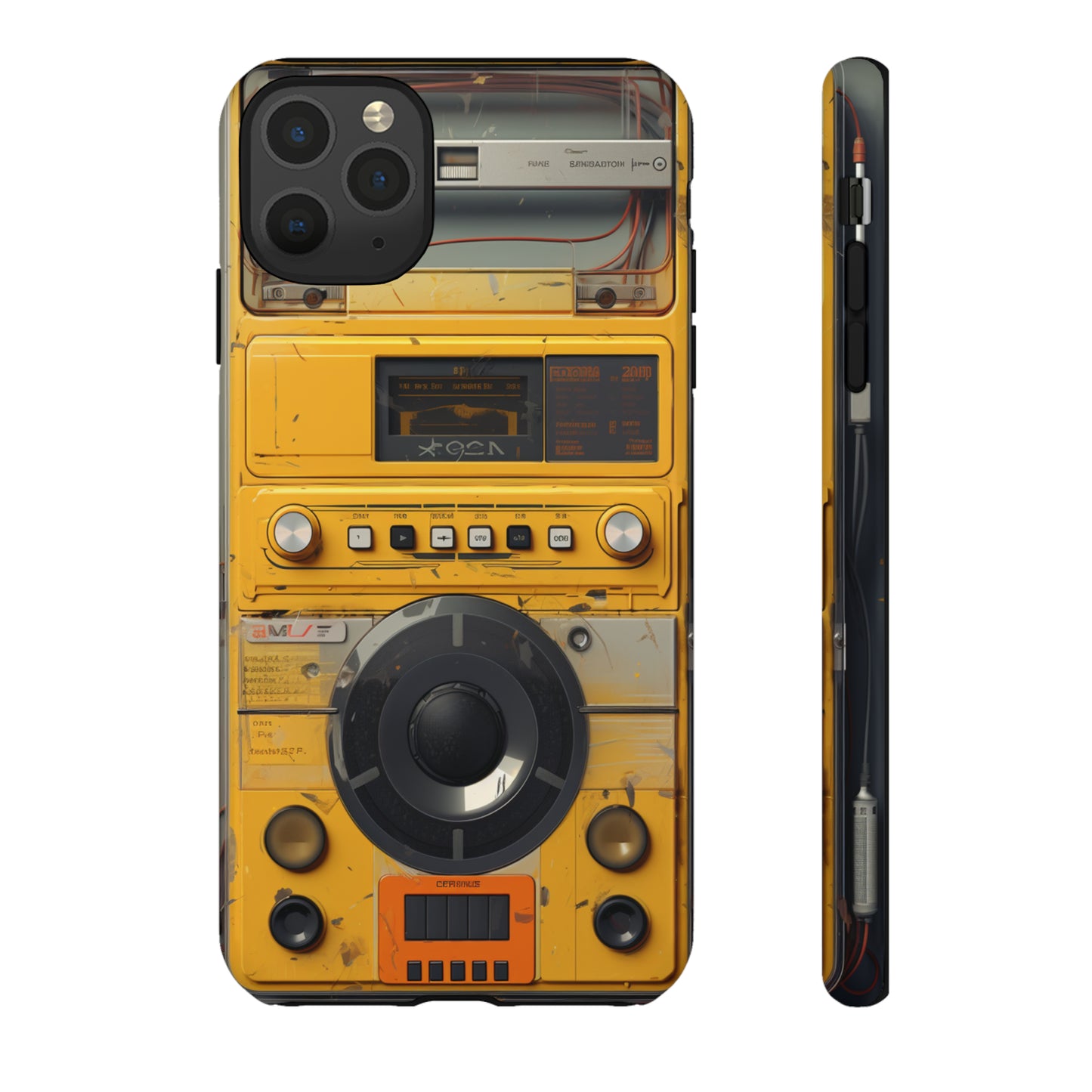 Cyberpunk Techno Gadget Walkman: Premium Phone Tough Case for iPhone, Samsung Galaxy, and Google Pixel