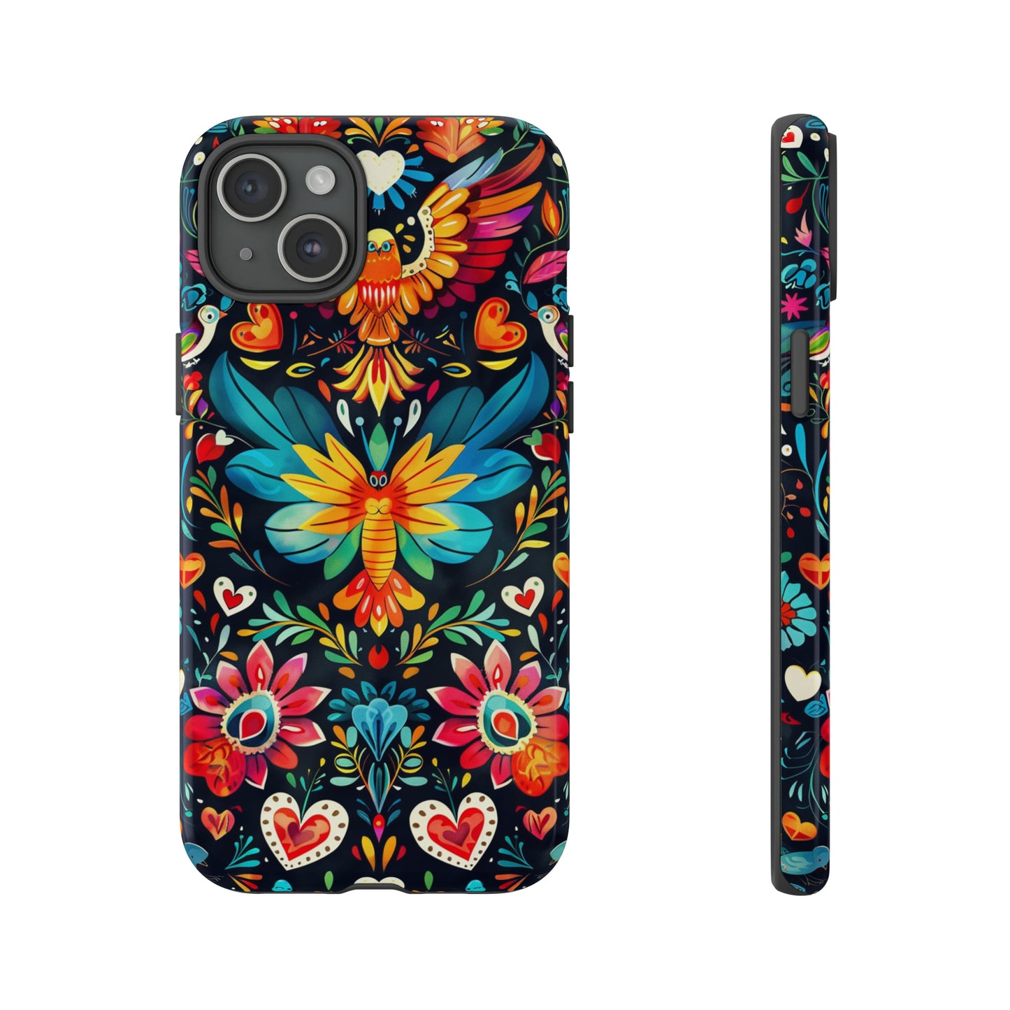 Floral Explosion Magic Hearts Phone Case