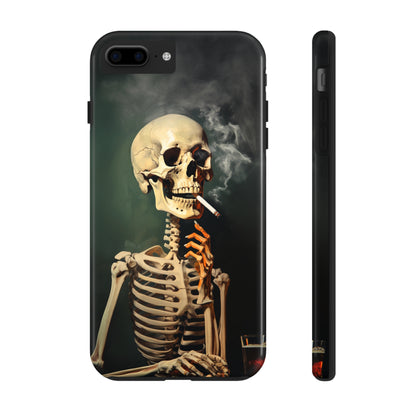 Smoking Skull iPhone Case | Edgy Style with a Mysterious Vibe for iPhone 11, 12, 13, 14, SE 2020 & Mor