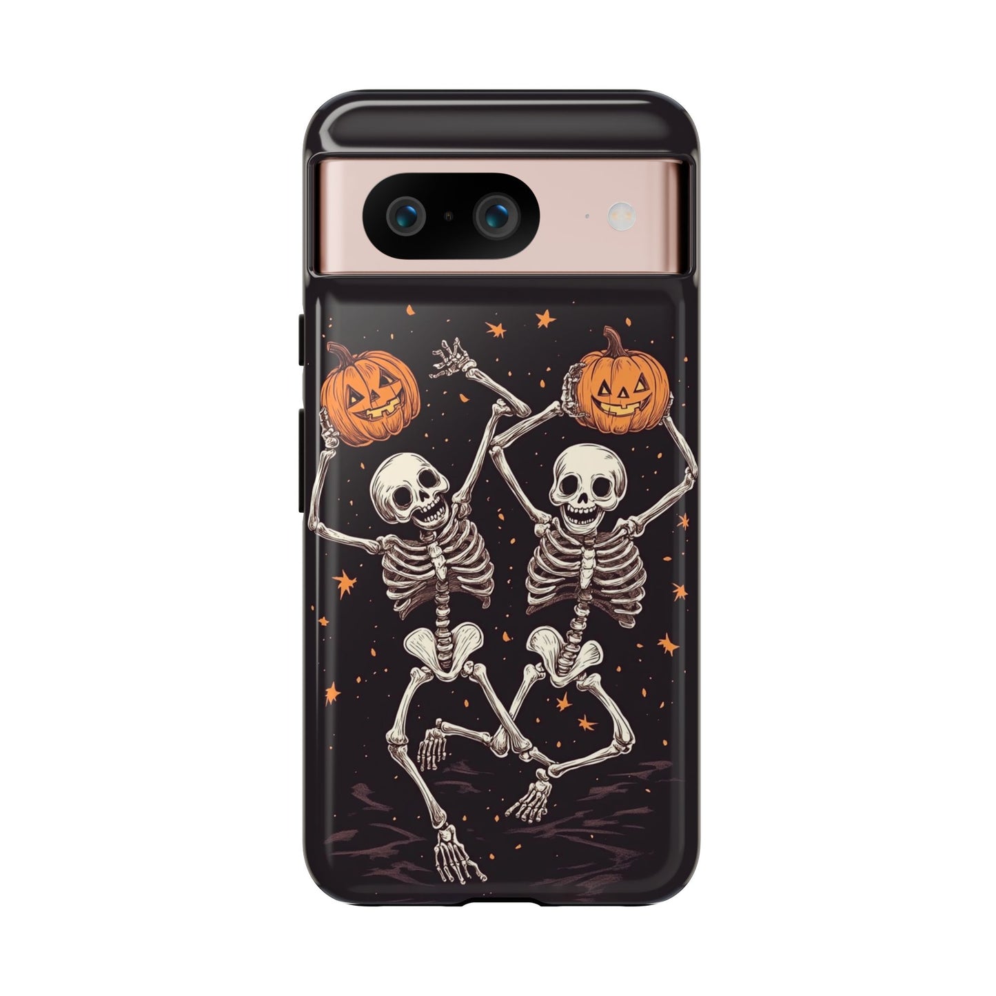 Dancing Skeletons with Jack-o'-Lanterns Phone Cover