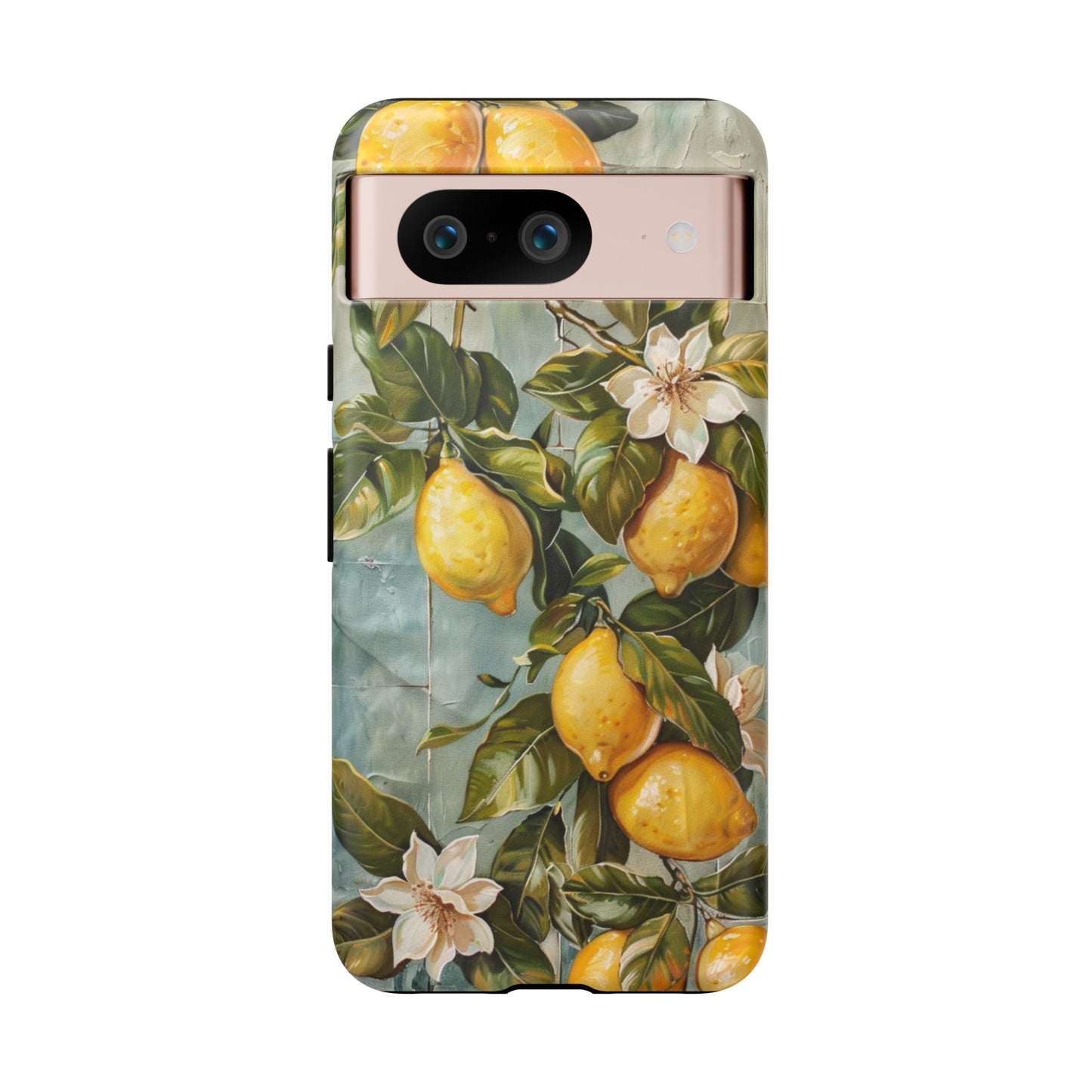 Mediterranean Lemon Tile Oil Painting iPhone 13 Case