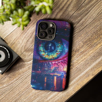 Eye of the Beholder Cyberpunk Art Phone Case