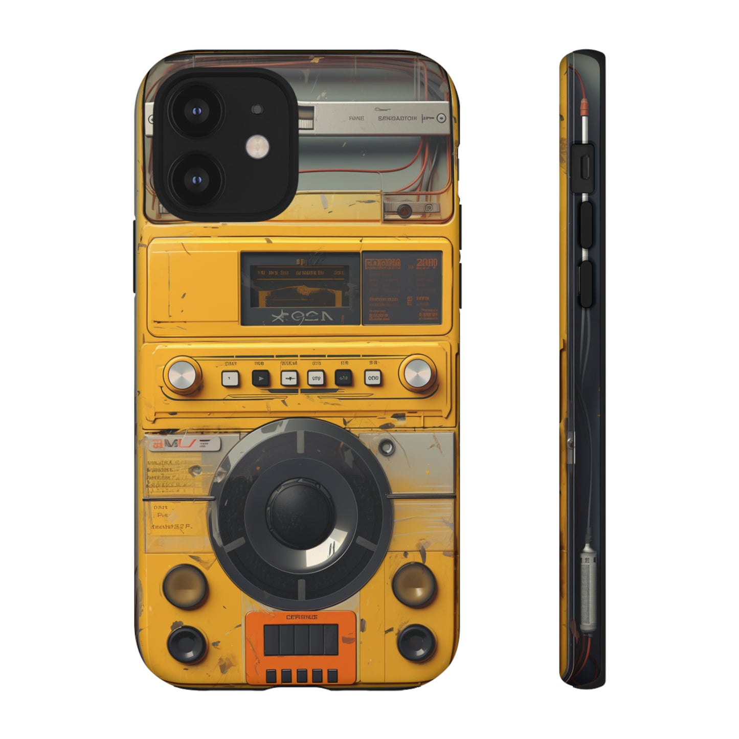 Cyberpunk Techno Gadget Walkman: Premium Phone Tough Case for iPhone, Samsung Galaxy, and Google Pixel