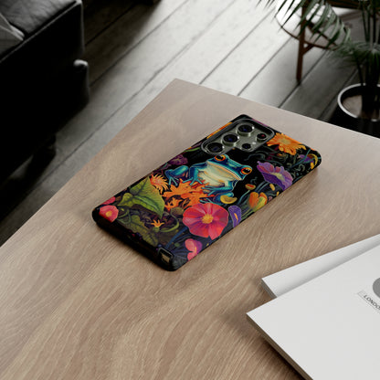 Floral Frogs Elegance Phone Case for Google Pixel, iPhone & Samsung Galaxy