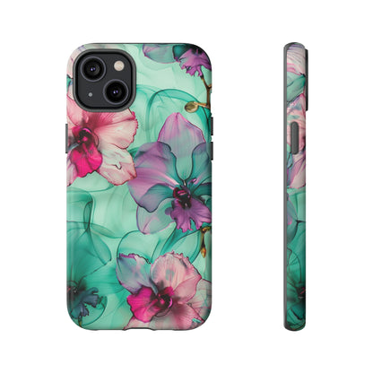 Watercolor Floral Orchids Phone Case