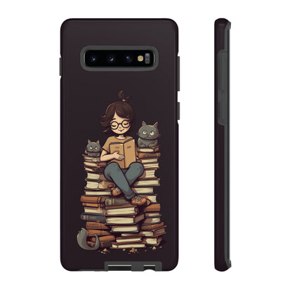 Cats and Books Phone Case