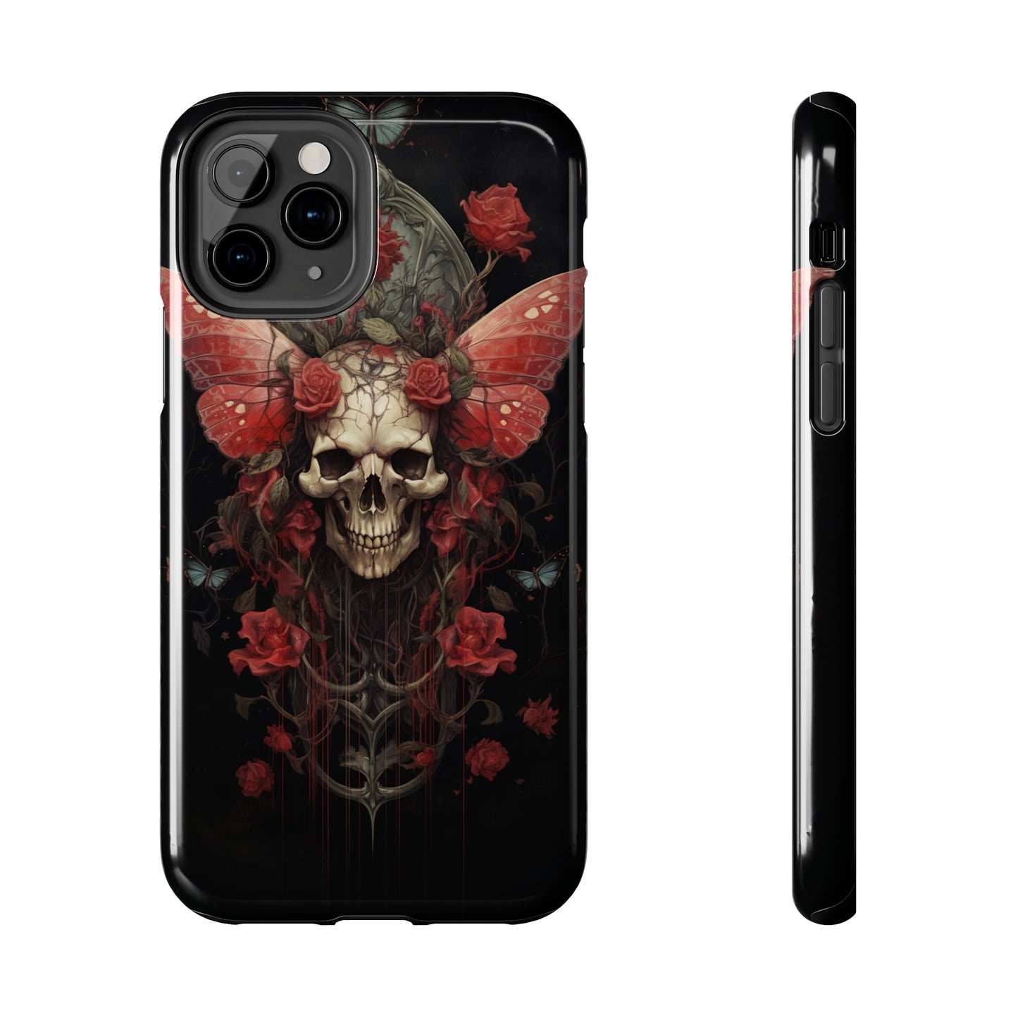 Deadhead Moth Gothic Dark Academia iPhone Case | Embrace Mysterious Elegance