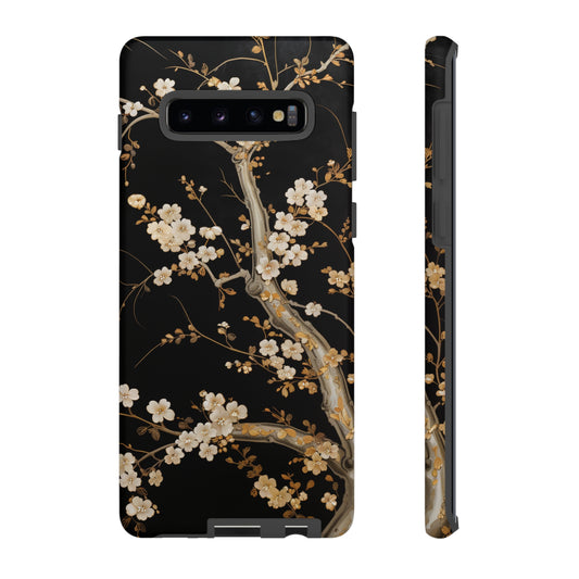 Chiyogami Flowers Tough Phone Case fits Galaxy S23 S22 S21 S20 Plus Ultra | Iphone 14 13 12 11 8 Pro Max Mini | Pixel 7 6 Pro 5 | Japanese