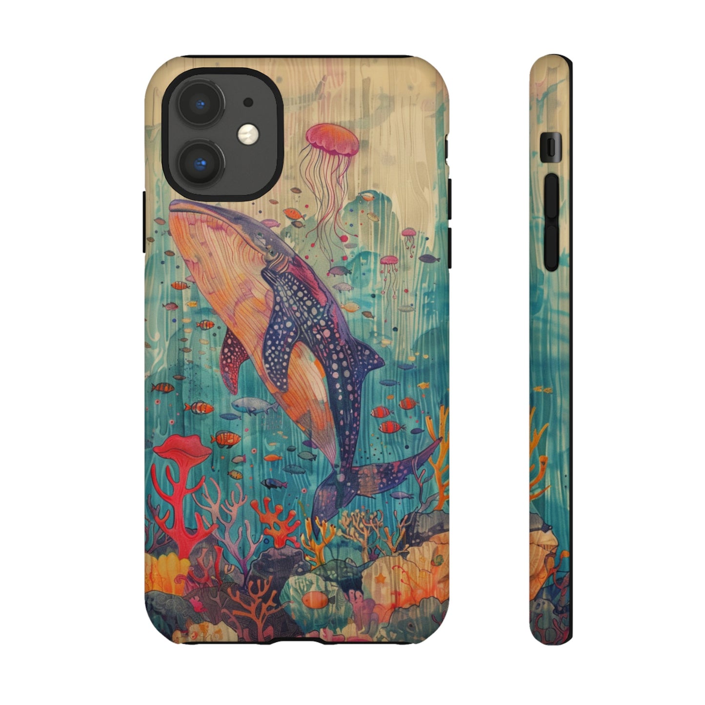 Whale Shark, Turtle, Manta Ray Phone Case