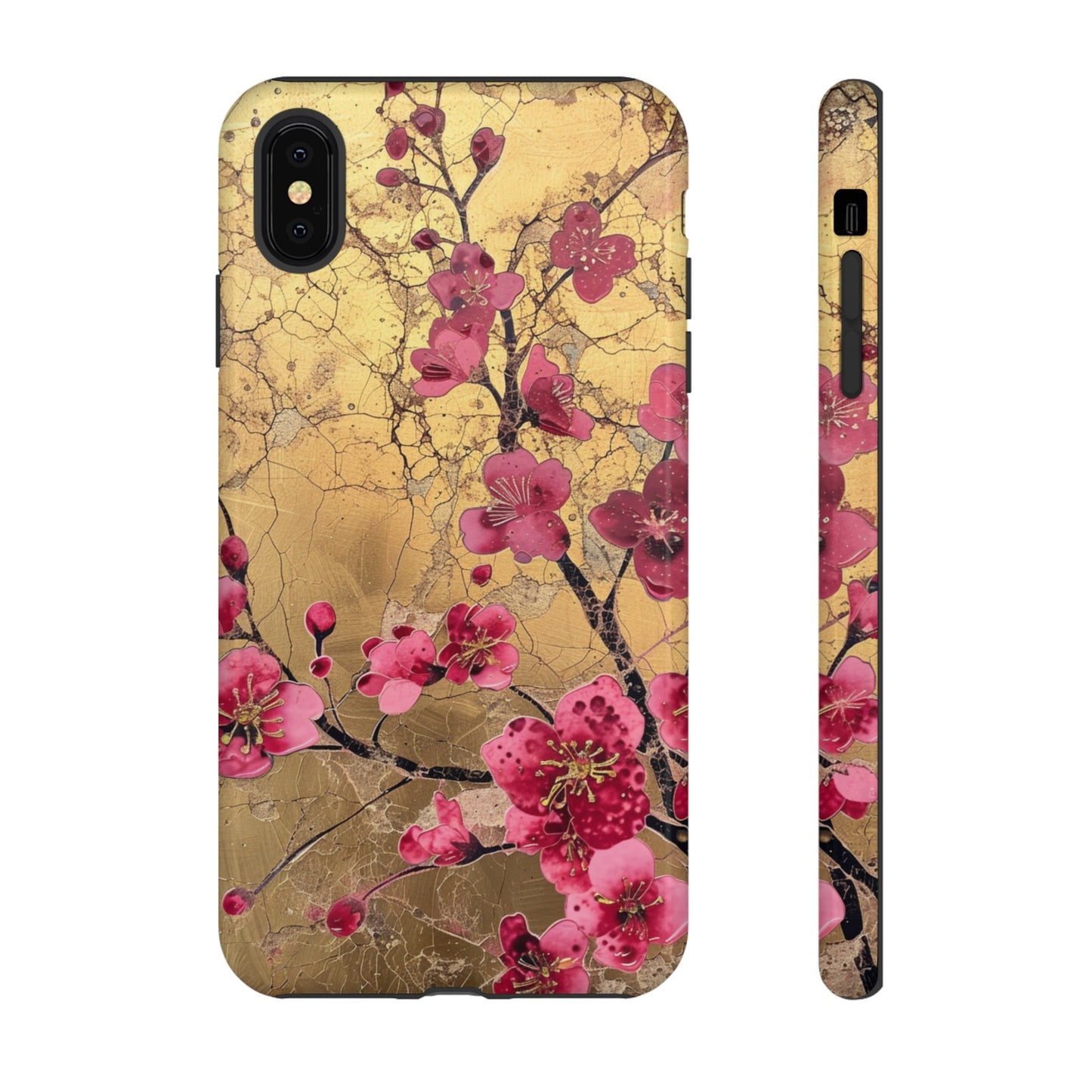 Pink and Gold Floral Phone Case