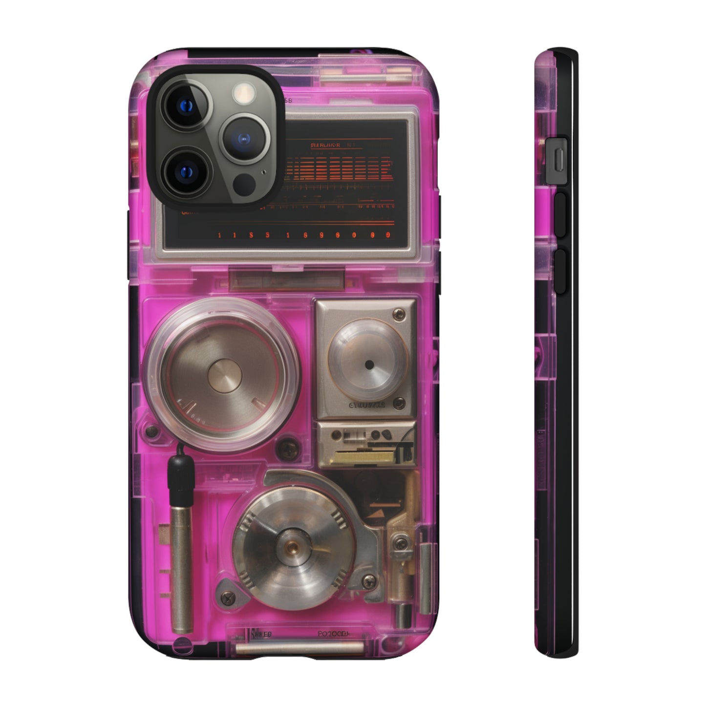 Cyberpunk Techno Gadget Walkman: Retro-Futuristic Premium Tough Phone Case | Iconic Style for iPhone, Samsung Galaxy, and Google Pixel