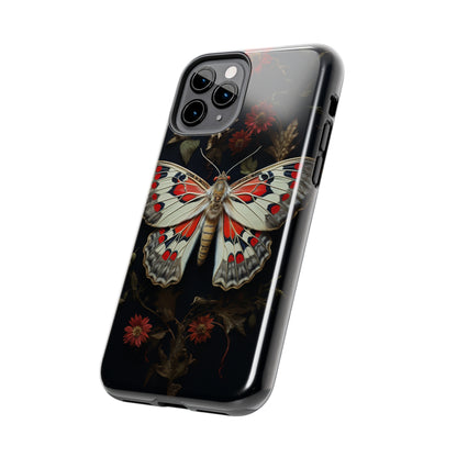 Deadhead Moth Gothic Floral Aesthetic Dark Academia iPhone Case | Embrace Mysterious Elegance