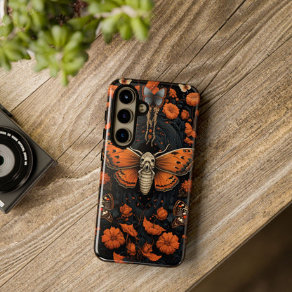 Eerie Elegance Halloween Goth Moth Phone Cover