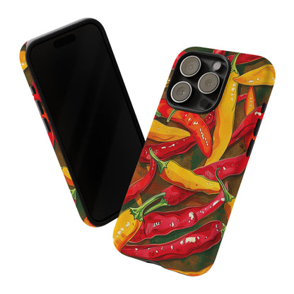 Yellow and Red Chili Peppers Phone Case