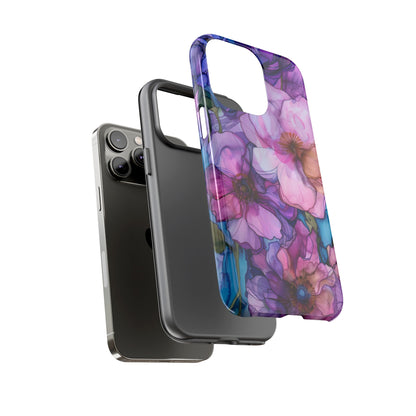 Purple Flower Stained Glass Phone Case