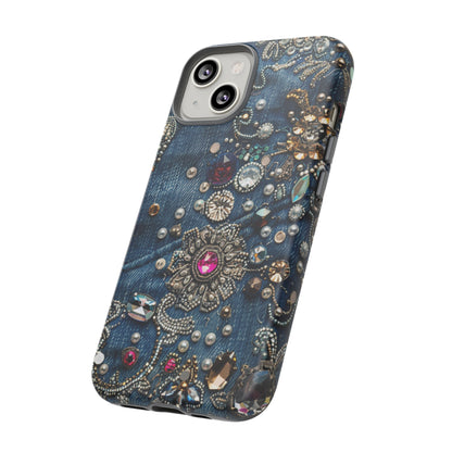 Blue Jean Queen Rhinestone Bling Phone Case