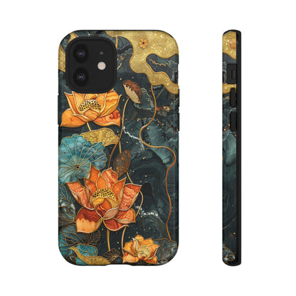 Chiyogami Floral Scroll Work Phone Case