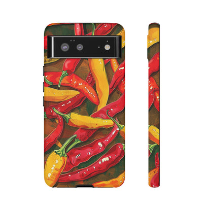 Yellow and Red Chili Peppers Phone Case